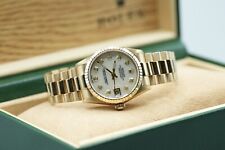 Rolex Datejust 31mm 18ct Yellow Gold 68278 Custom White ‘MOP’ Diamond Dial