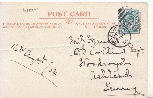 Family history postcard - family,