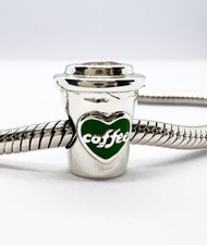 Love Coffee Charm Bead Cup