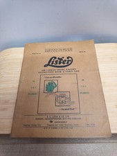 Lister Types HA & HB 2-3 Cylinders Air Cooled Diesel Engines Manual + Parts Book