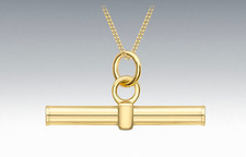 9ct Yellow Gold T.Bar on a 9ct