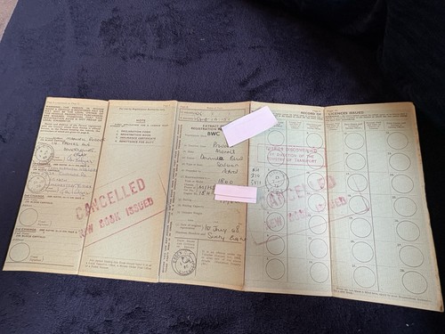 Morris 1800 1968 log book - morris,