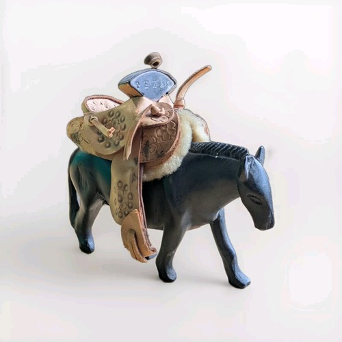 Miniature leather saddle - miniature,