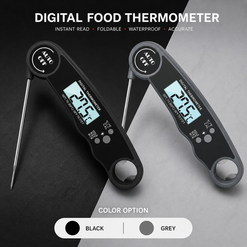 Meat digital thermometer steak - meat,