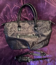 Black Leopard Print Handbag