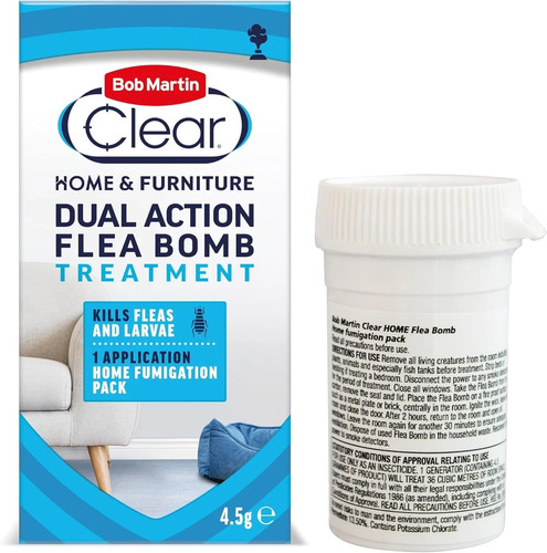 Clear dual action flea bomb - clear,
