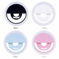 36 LED Camera Clip Mini Rechargeable Selfie Ring Light - 4 Different Colours