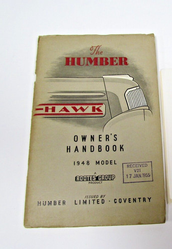 Humber hawk 1948 model - 1948, owners