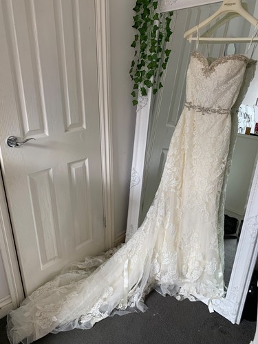 Pronovias strapless lace with - pronovias,