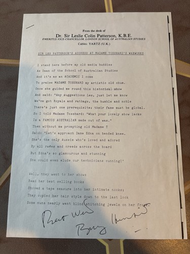 Dame edna speech madame - edna,