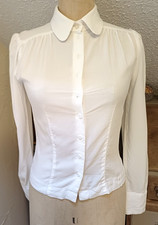 Emmy design Sweden 'dandy dame'  white shirt blouse size 6