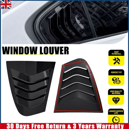 Pair glossy black side - side, window