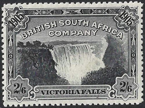 Rhodesia 1905 2s6d black 98 - 2s6d, sg.98