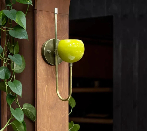 1950 mid century brass wall - mid,