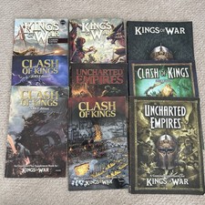 Kings of War Clash of Kings Mantic Paperback & 1 HB Game of Fantasy Battles RPG