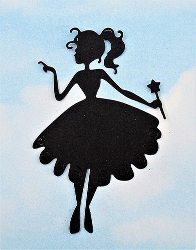 Die cut cuts fairy with - cut,