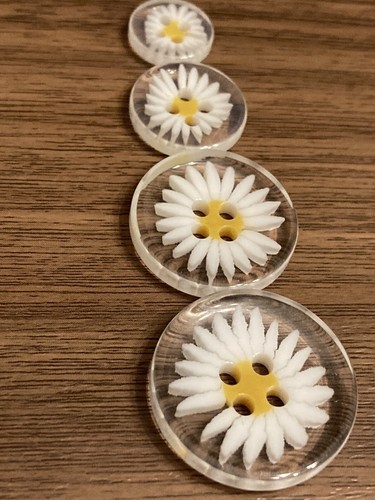 Clear resin flower - clear,