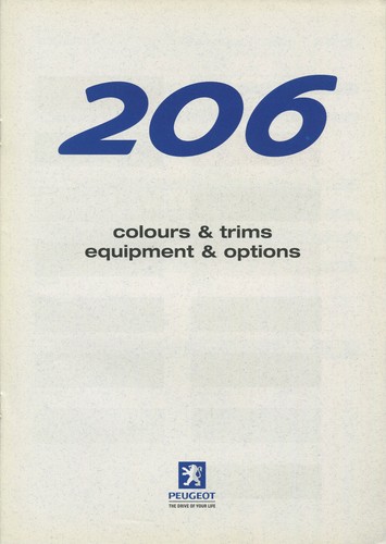 Car brochure peugeot - brochure, 206