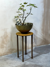 Rusty metal plant stand