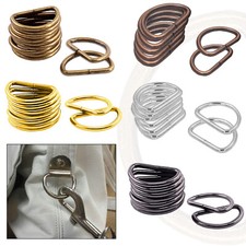 2-100pcs Non Welded D Rings Buckles for Webbing Hand Bag Fastening Leather Craft