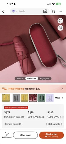 Mini umbrellas multiple - mini,