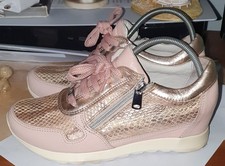 MODA IN PELLE Trainers Size 4 Good Condition  Pink & Snake Skin Design