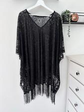 Atmosphere Black Lace Tassle