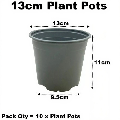 13cm plant pots litre - 13cm,