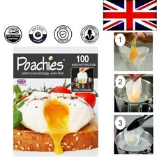 100 Non-Stick Egg Poaching