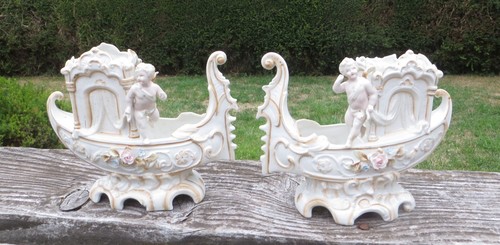 Pair vintage porcelain - pair,