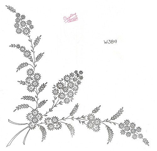 Vintage embroidery transfer - embroidery,