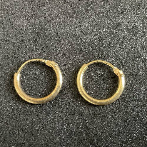 9ct yellow gold 10mm hinged - 9ct,