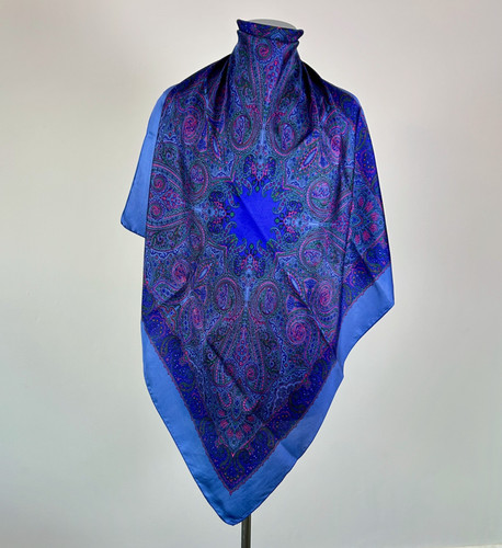 Tie rack art - silk, vintage