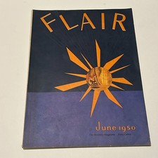 READ Flair Magazine June 1950 Issue Fashion Clothing Vtg