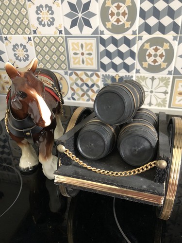 Vintage shire horse and - and, cart