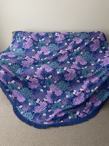 Vintage floral 1970s round - vintage,