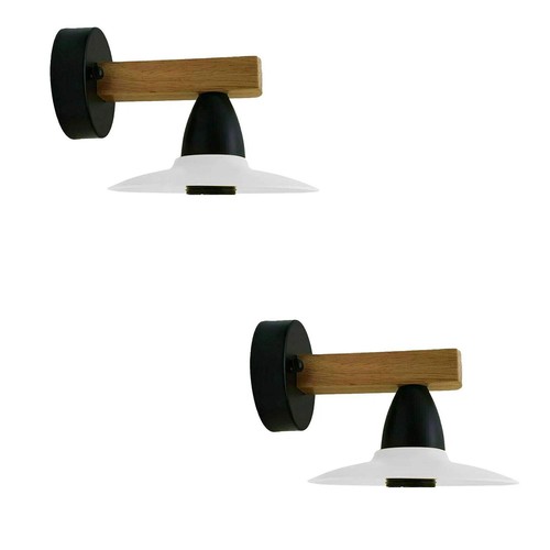 2pack white led wall - white,