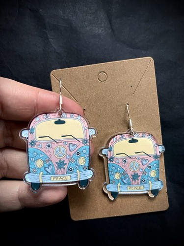 Pastel hippie van peace - pastel,