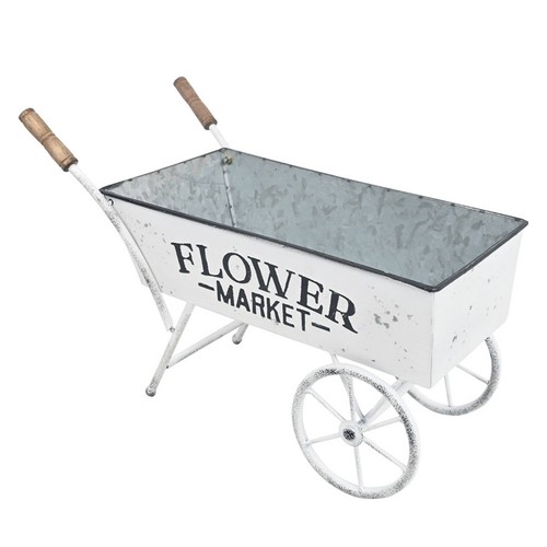 Wheelbarrow planter metal - planter,