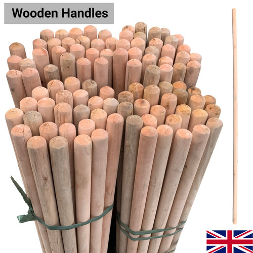 Long wooden broom - handle, mop