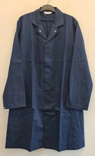 ALSICO ST FOOD COW GOWN COAT/LAB COAT/DUST COAT. WHITE NAVY OR ROYAL *EL67