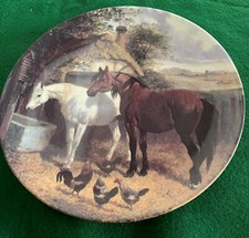HORSE PLATE DRINKING AT THE WATER TROUGH JOHN HERRING BRADFORD EXCHANGE PERFECT