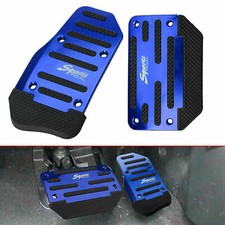 Universal Non-Slip Automatic Gas Brake Foot Pedal Cover Pad Car Accessories Blue