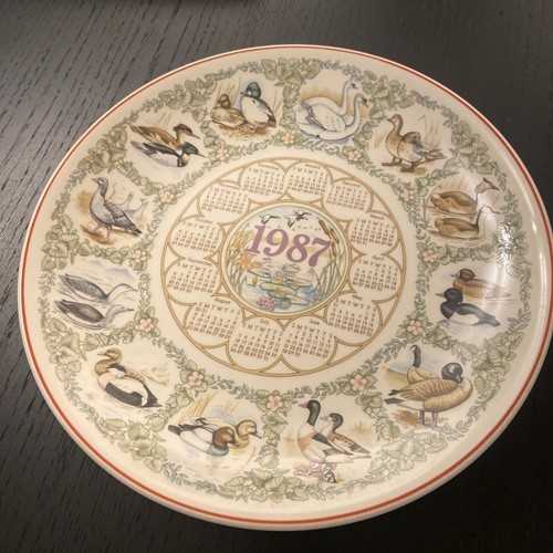 1987 wedgewood calendar - wedgewood, plate