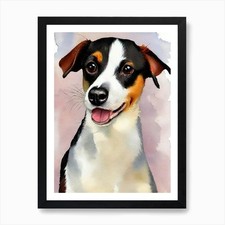 Rat Terrier 2 Watercolour Dog