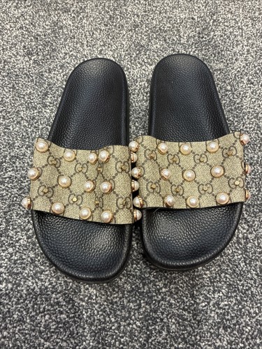Gucci sliders pearls uk - gucci, gg