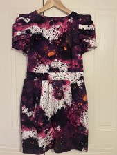 Next Runway Collection Dress - UK Size 10 Bold Splash Abstract Print 