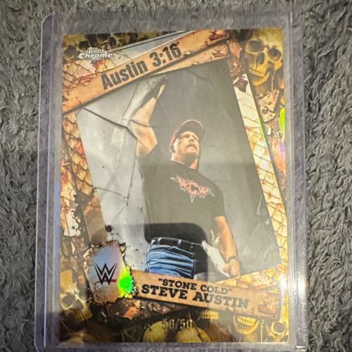 Topps chrome wwe stone - topps, cold