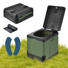 Lidsters Compact PORTABLE LOO TOILET Foldable With Bags Carp Fishing Overnight