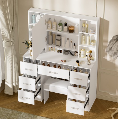Modern drawers vanity - drawers, makeup